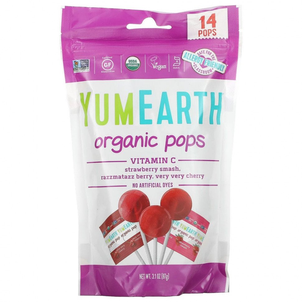 YumEarth, Organic Pops,  C,  ,  , , 14 , 87  (3,1 )  940