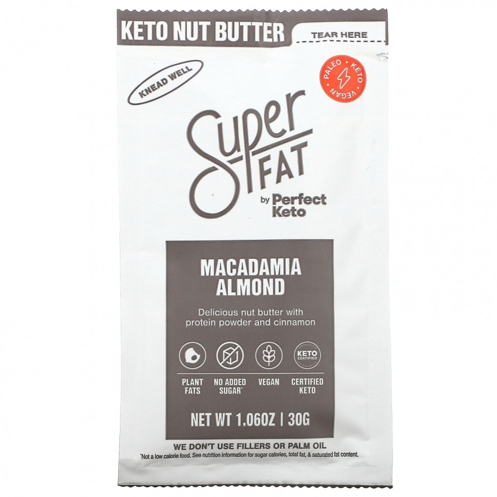 SuperFat, Keto Nut Butter,  , 30  (1,06 )  500