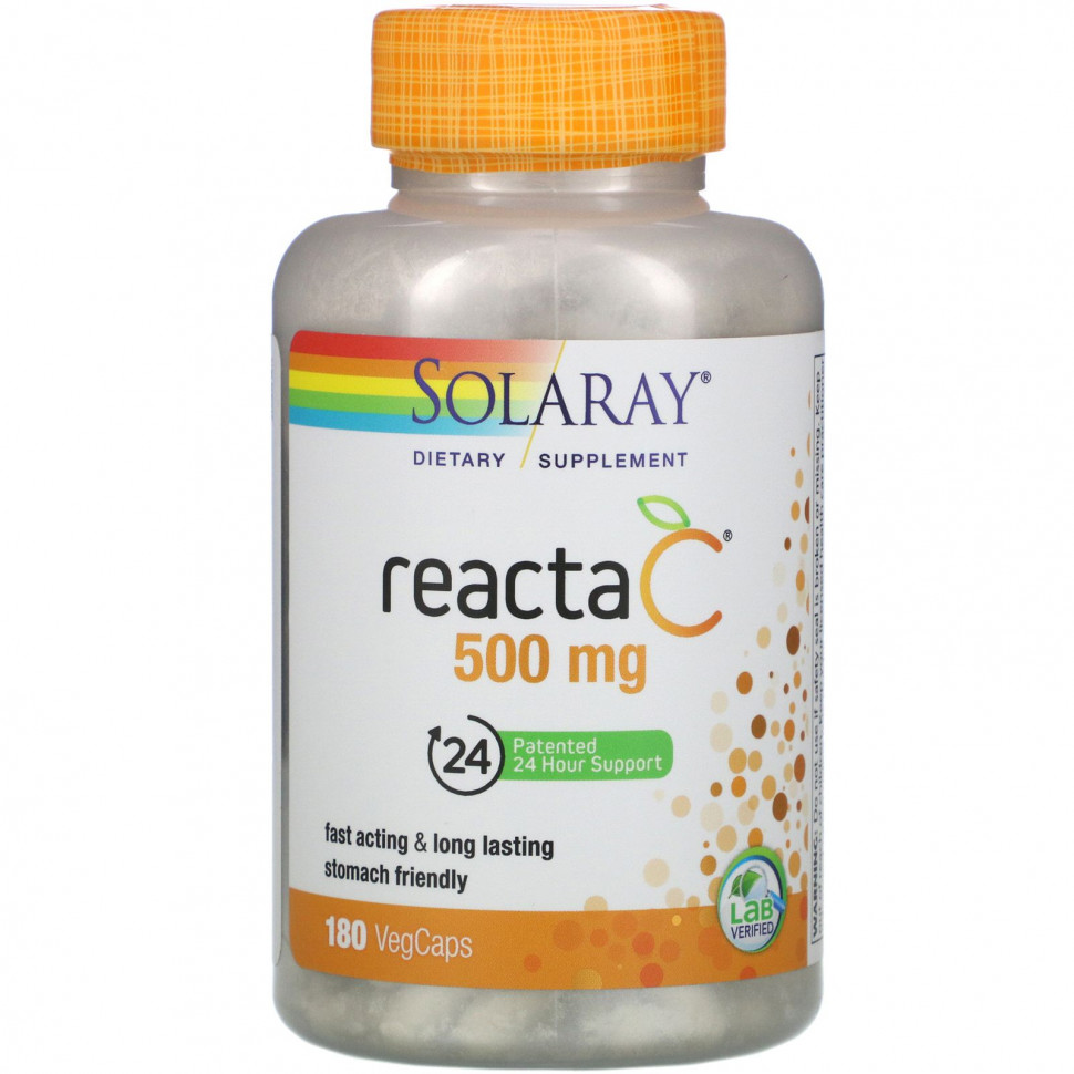 Solaray, Reacta-C, 500 , 180    3710