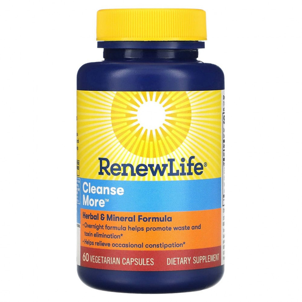 Renew Life, Cleanse More, 60    3870