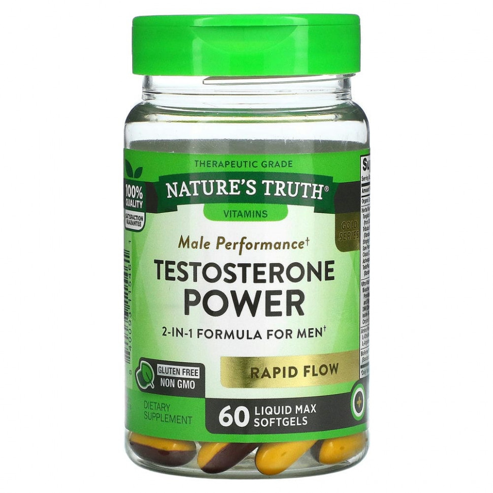 Nature's Truth, Testosterone Power, 60   Liquid Max  3260