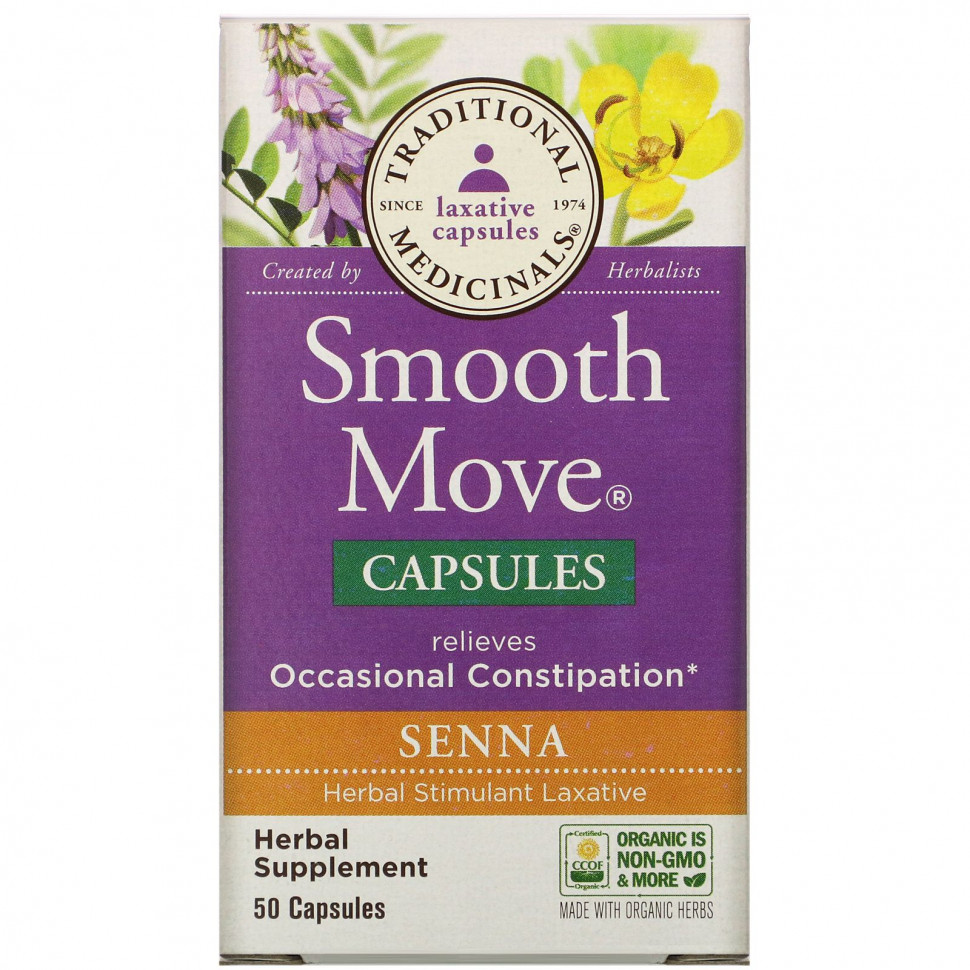  IHerb () Traditional Medicinals, Smooth Move Capsules, , 50 , ,    2240 