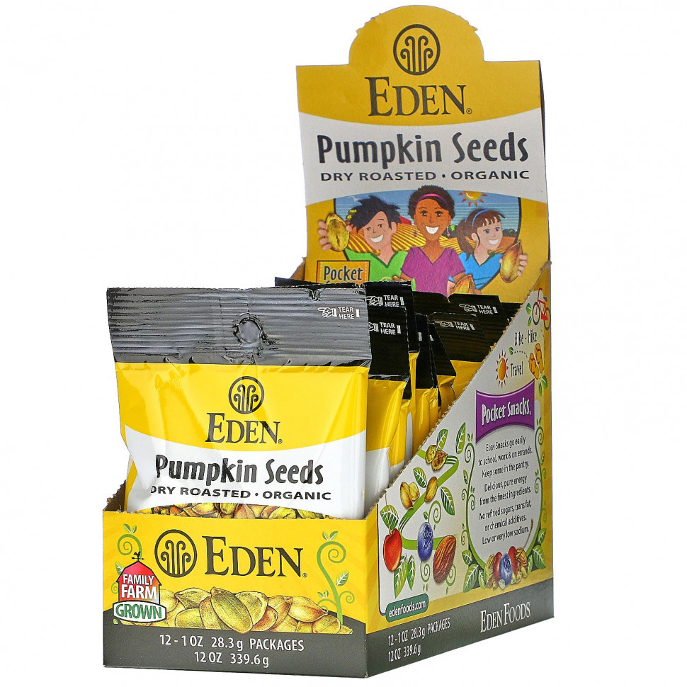 Eden Foods, Organic, Pocket snacks,  ,  , 12 , 1  (28,3 )   3500