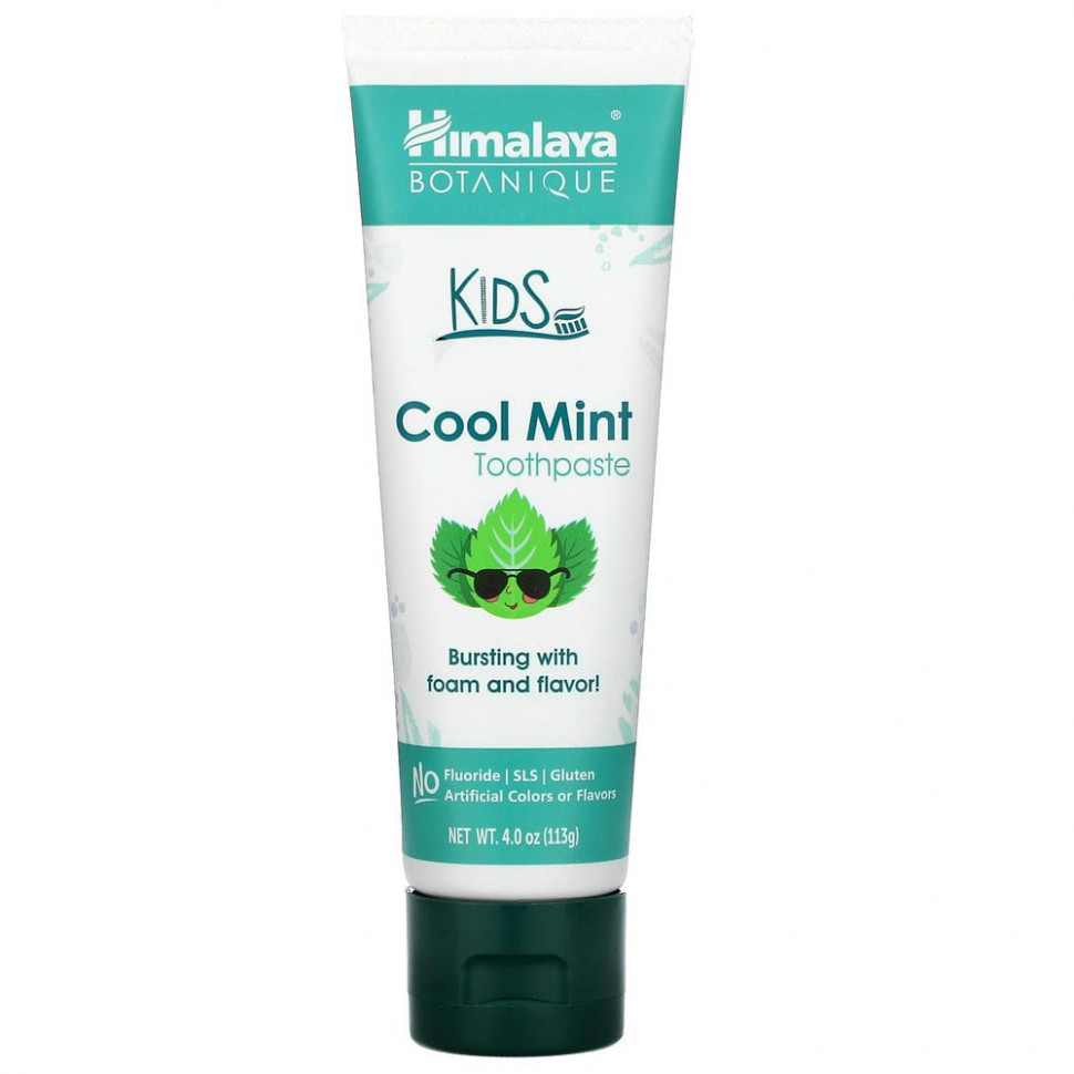 Himalaya, Botanique, Kids Toothpaste, Cool Mint, 4.0 oz (113 ml)  1300