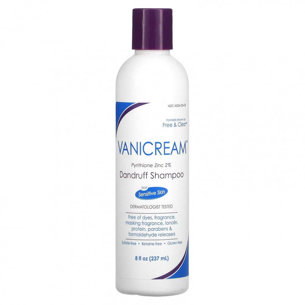 Vanicream, Dandruff Shampoo, For Sensitive Skin, 8 fl oz (237 ml)  3110
