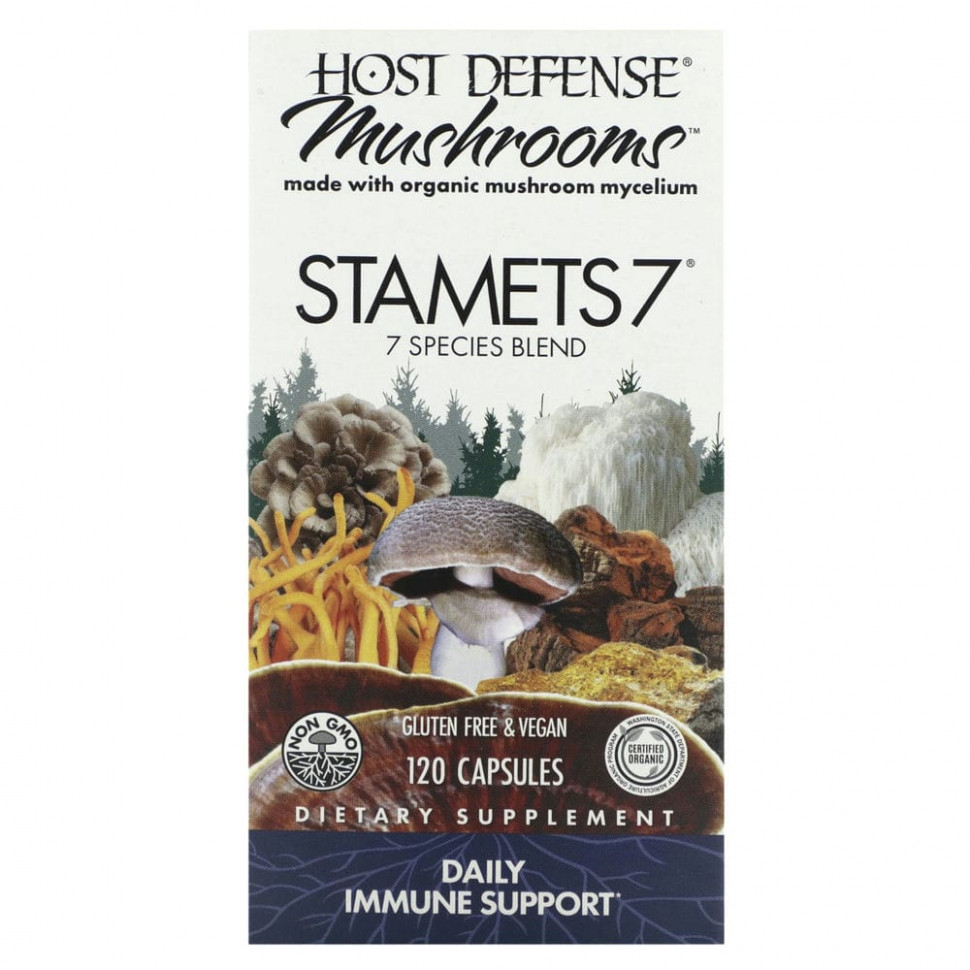 Fungi Perfecti, Host Defense, Stamets 7, ,    , 120    10130