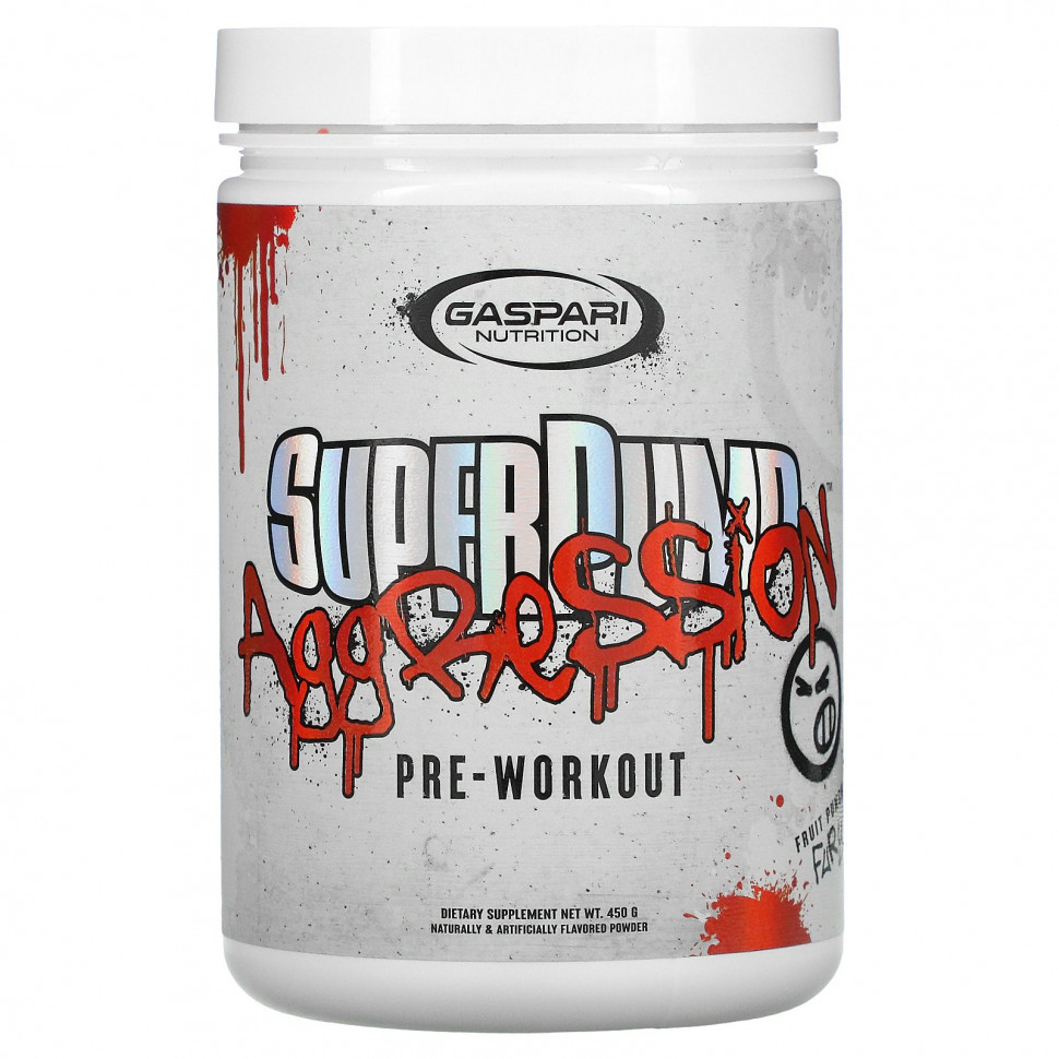 Gaspari Nutrition, SuperPump Aggression Pre-Workout, Fruit Punch Fury, 450   8030