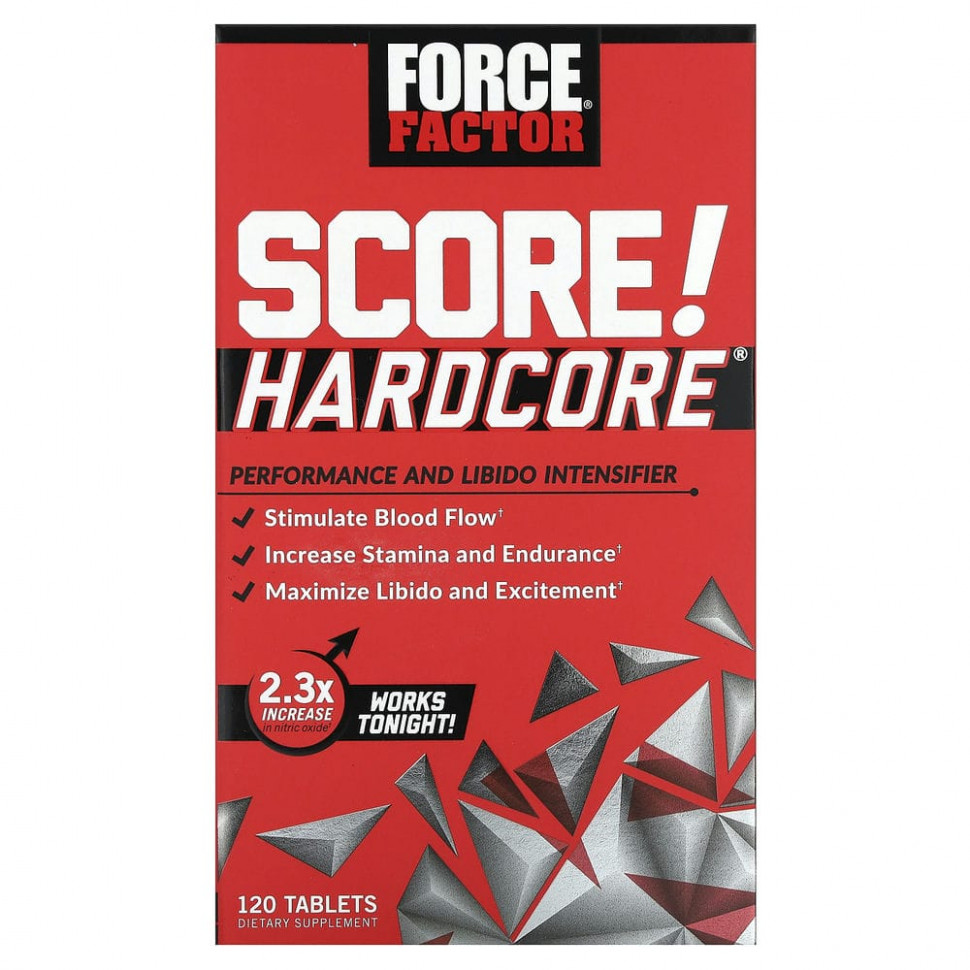 Force Factor, SCORE! Hardcore,      , 120   6340
