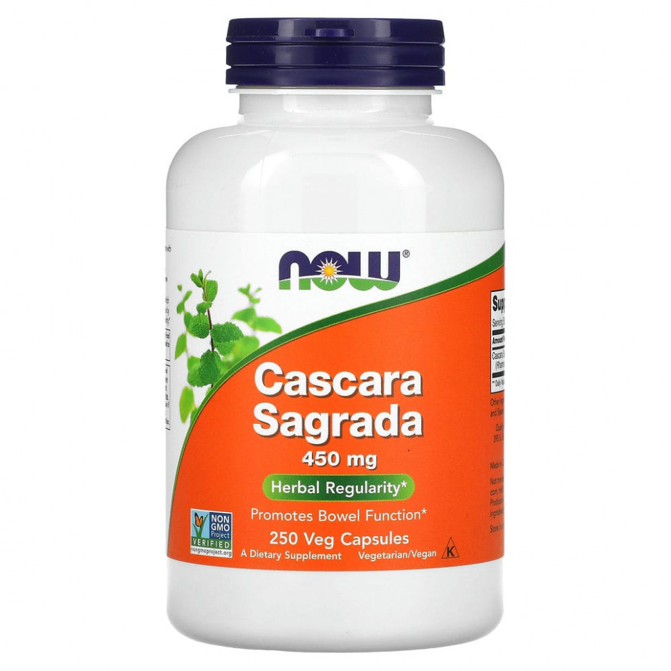 NOW Foods, Cascara Sagrada, 450 , 250    2660