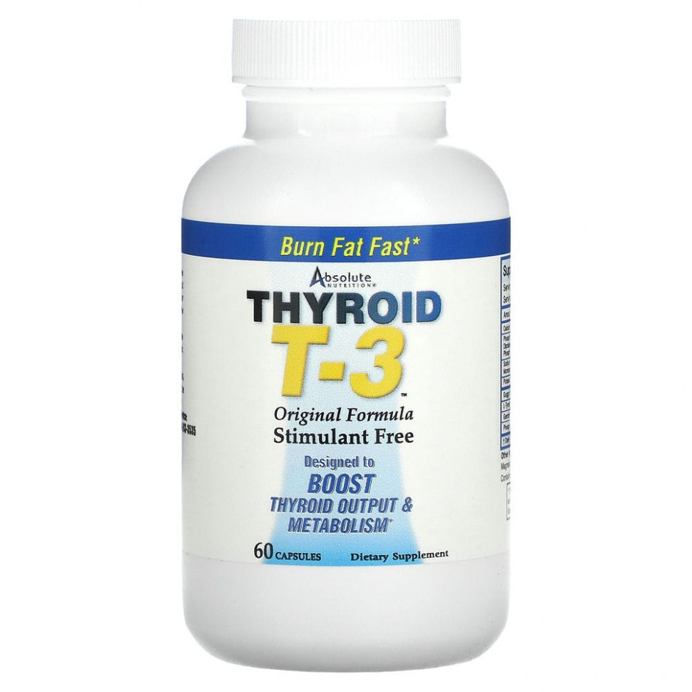 Absolute Nutrition, Thyroid T-3,   ,  ,  60   2870