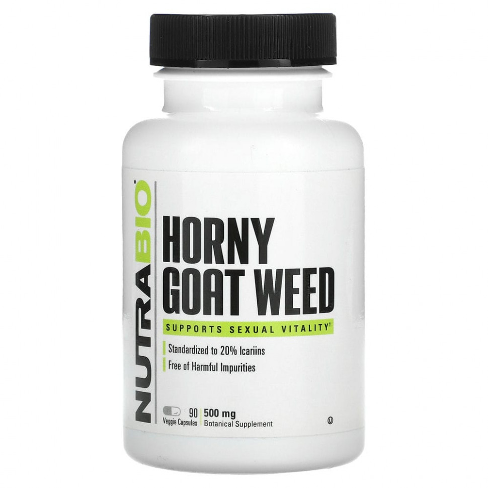 Nutrabio Labs, Horny Goat Weed, 500 , 90    3160