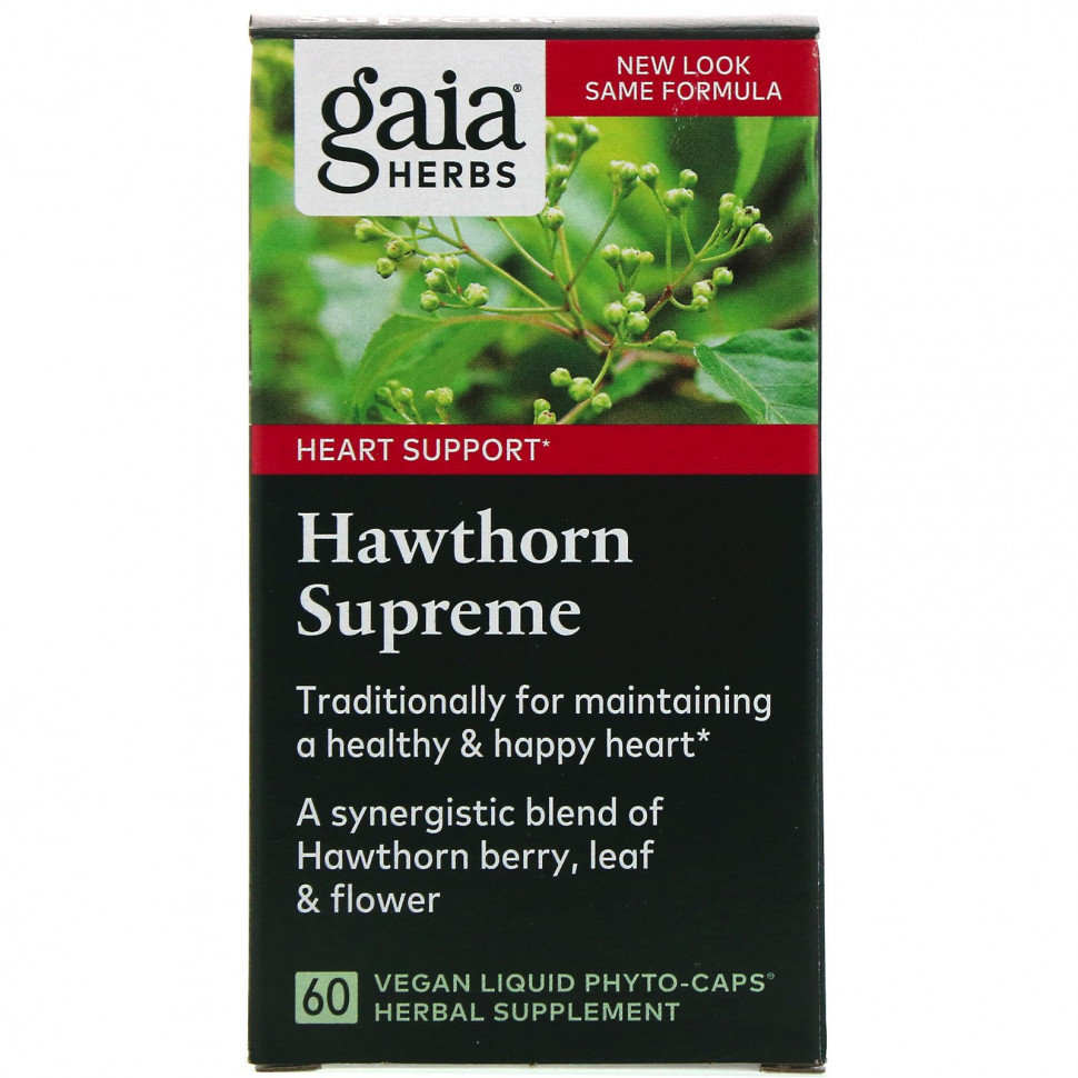 Gaia Herbs, Hawthorn Supreme, 60      4640