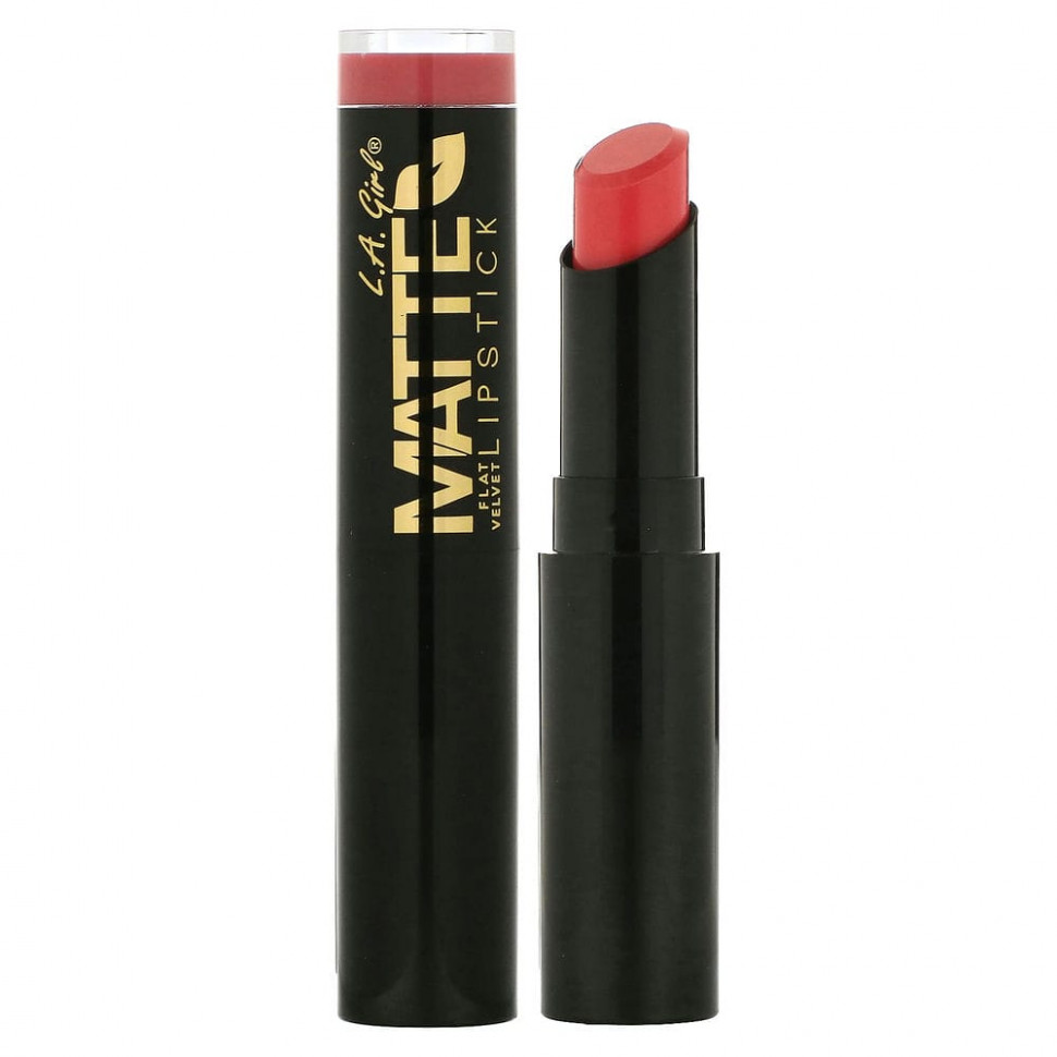 L.A. Girl,    Matte Flat Velvet Lipstick,  Hush, 3   730