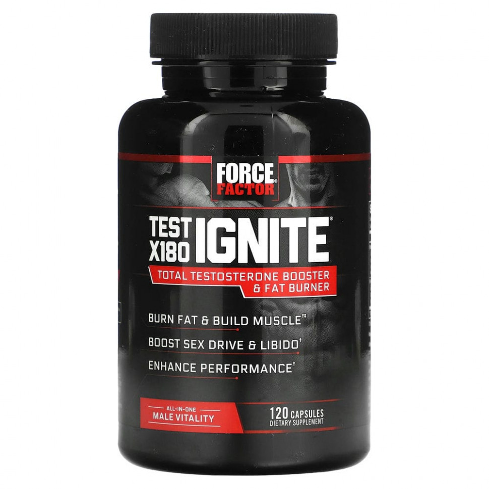 Force Factor, Test X180 Ignite,      , 120   7000