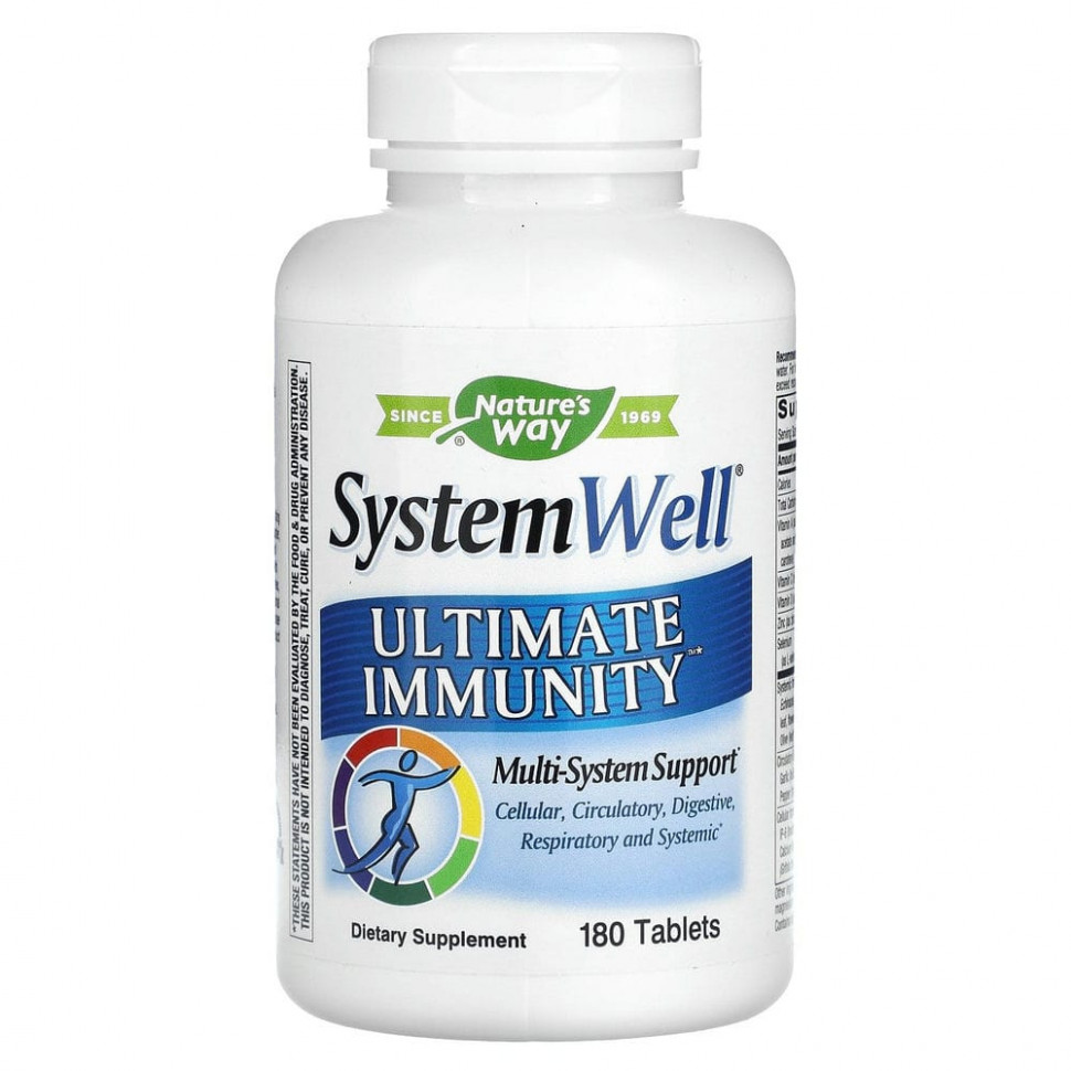 Nature's Way, System Well, Ultimate Immunity, 180   5910