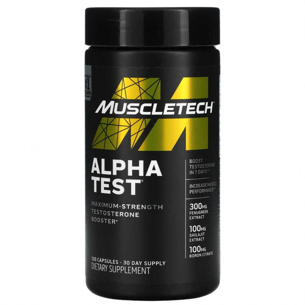 Muscletech, Alpha Test, 120   4900