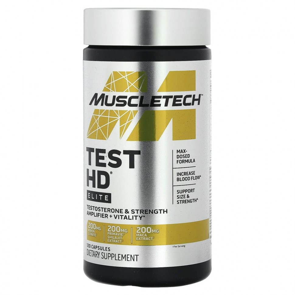 Muscletech, Test HD, Elite, 120   14380