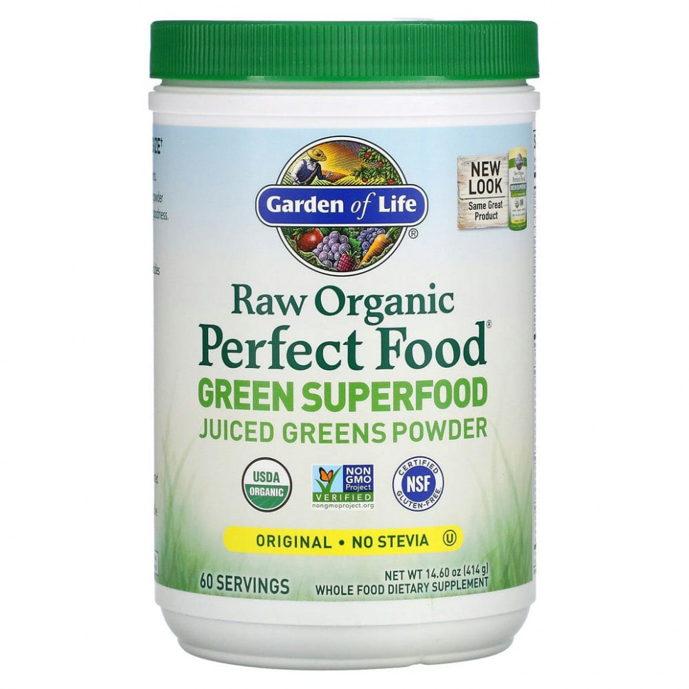 Garden of Life, Raw Organic Perfect Food, Green Superfood,   ,  , 414  (14,6 )  12360