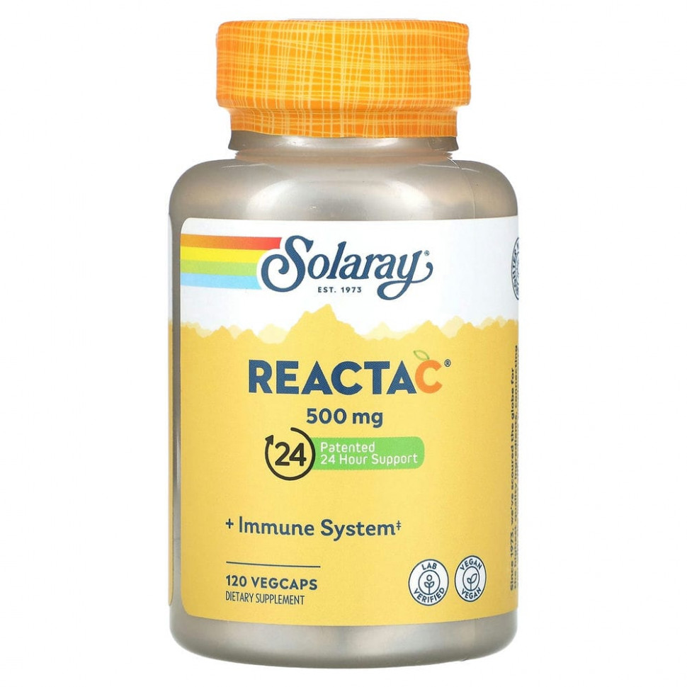 Solaray, Reacta-C, 500 , 120    2710