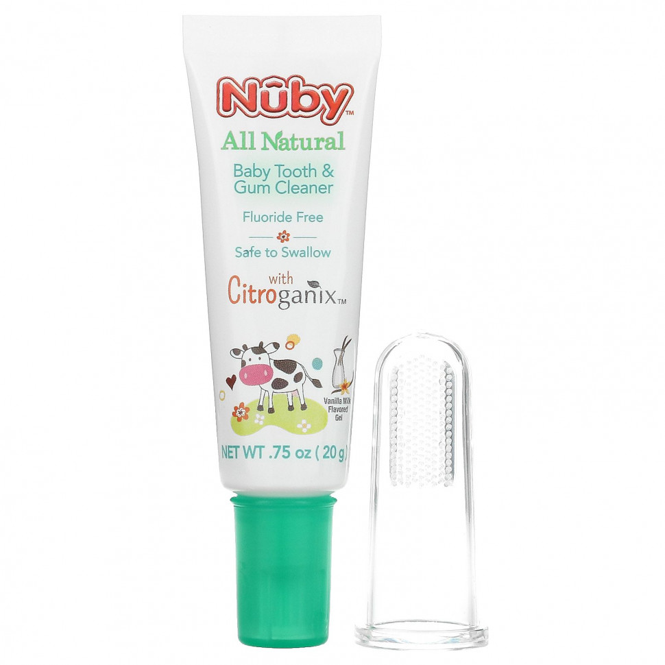 Dr. Talbot's, All Natural Baby Tooth & Gum Cleaner, 0m+, Vanilla Milk Flavored Gel, 0.75 oz (20 g)  860