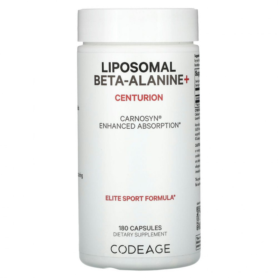 Codeage, Liposomal Beta-Alanine +, Centurion, 180   6760