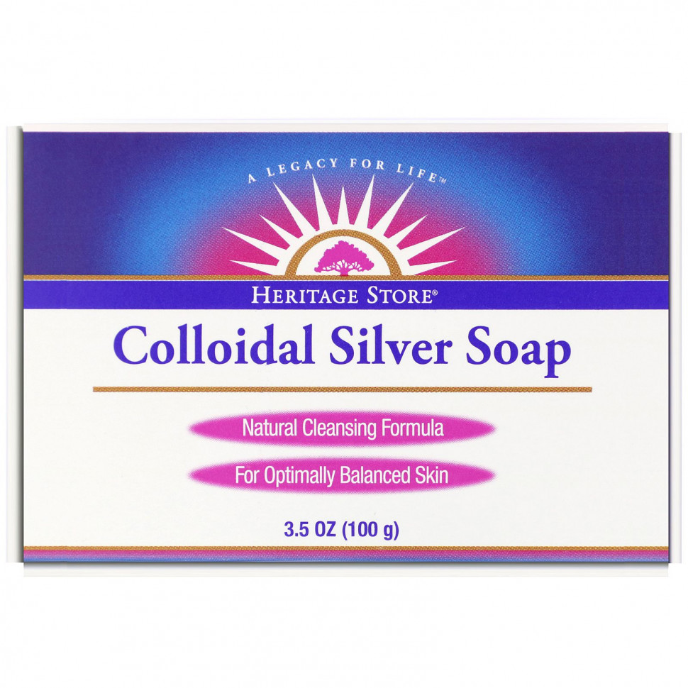 Heritage Store,  Colloidal Silver Soap, 100   1480