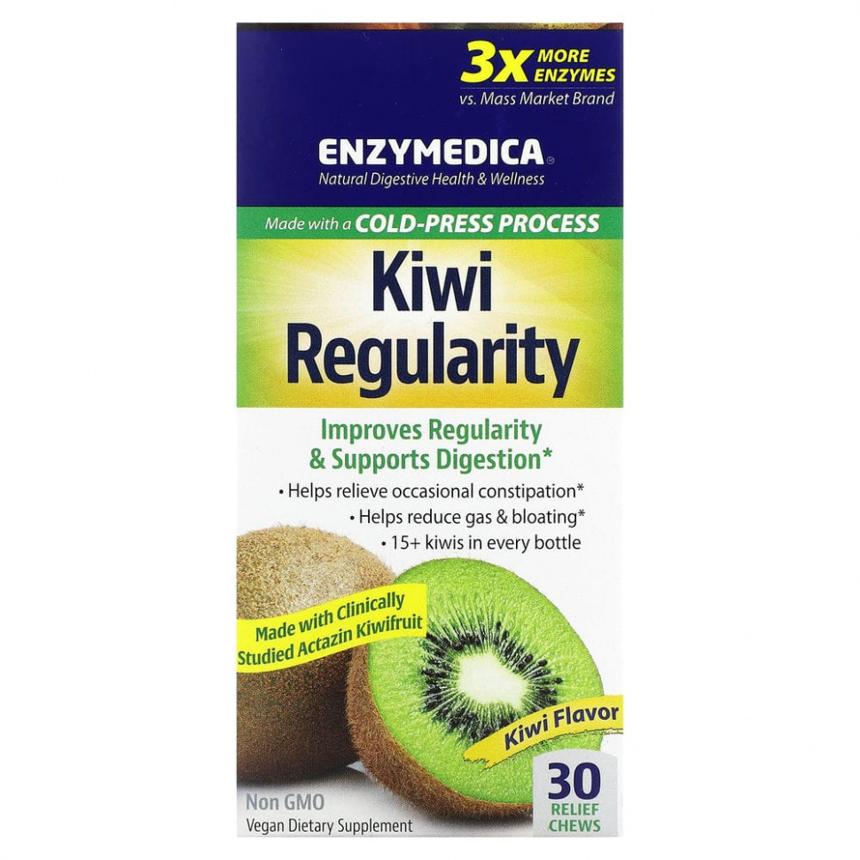 Enzymedica, Kiwi Regularity,  , 30       3680