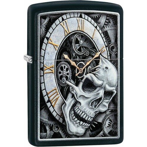  ZIPPO Skull Clock   Black Matte, /, , , 38x13x57  6570