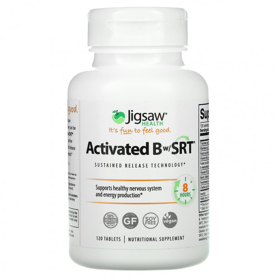 Jigsaw Health, Activated Bw/SRT, 120 Tablets  7510
