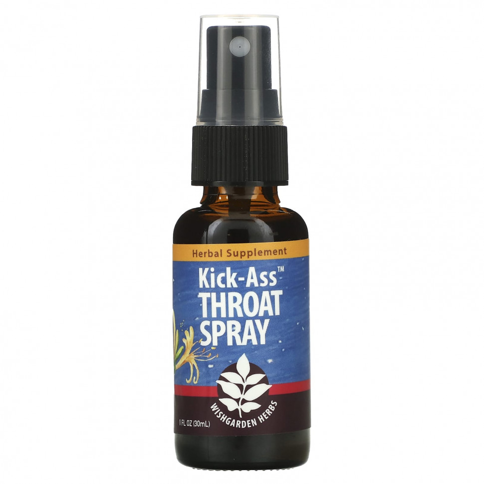 WishGarden Herbs, Kick-Ass Throat Spray, 30  (1 . )  2720