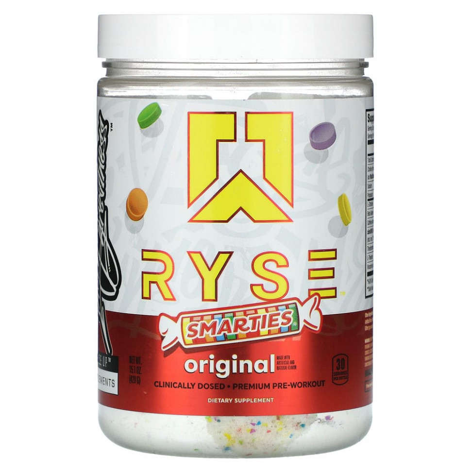 Ryse Supps, Premium Pre-Workout, Smarties, Original, 429  (15,1 )  6730