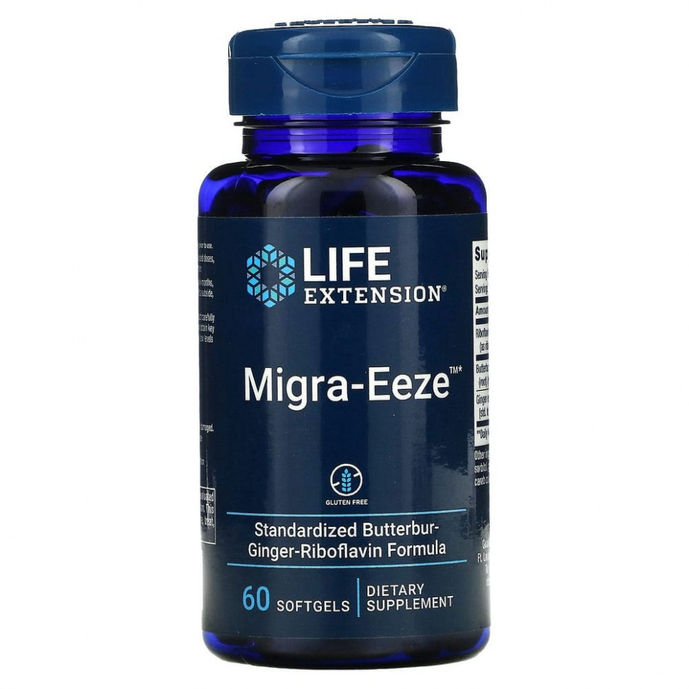 Life Extension, Migra-Eeze, 60    5360