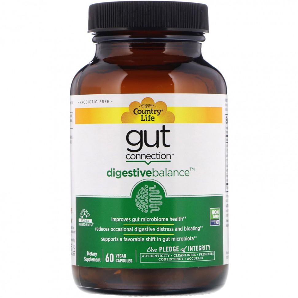 Country Life, Gut Connection, Digestive Balance, 60    6270