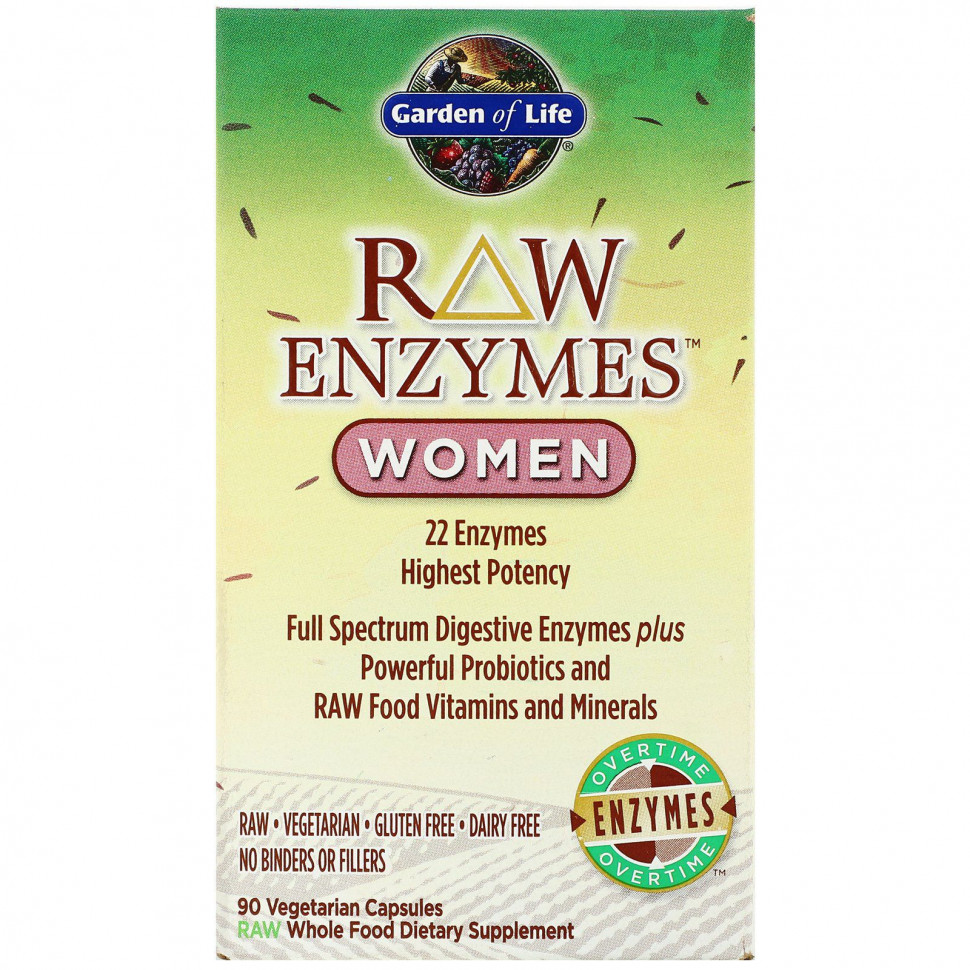 Garden of Life,  RAW Enzymes  , 90    8290