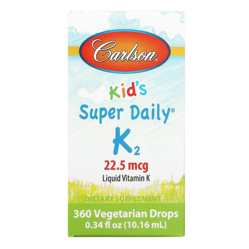 Carlson Labs, Super Daily K2  , 22,5 , 10,16  (0,34 . )  4180