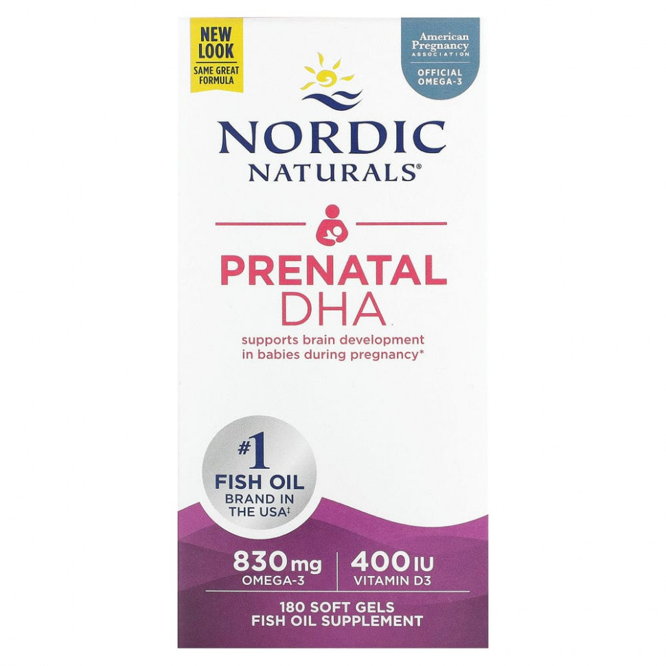 Nordic Naturals, Prenatal DHA,  ,  , 180   8100