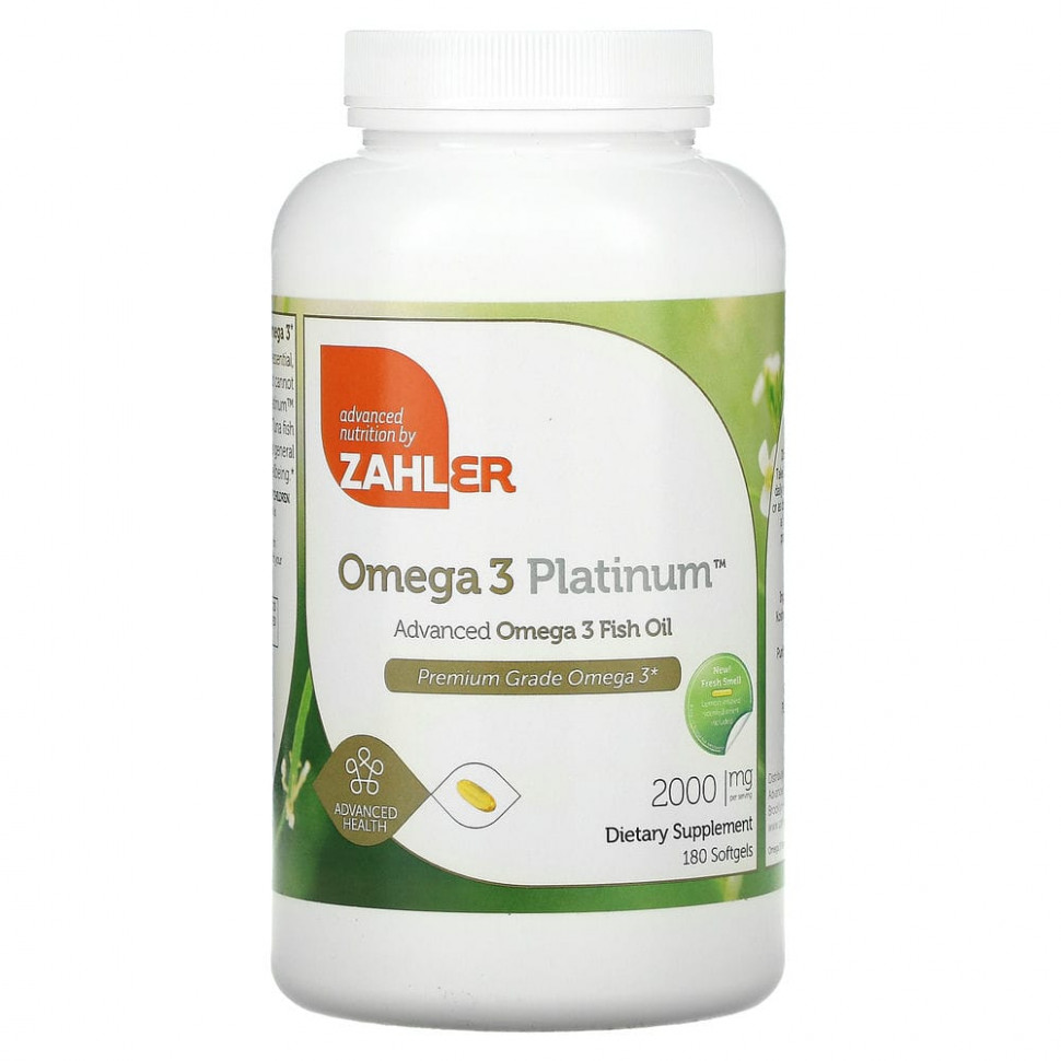 Zahler, Omega 3 Platinum,     -3, 1000 , 180    10020