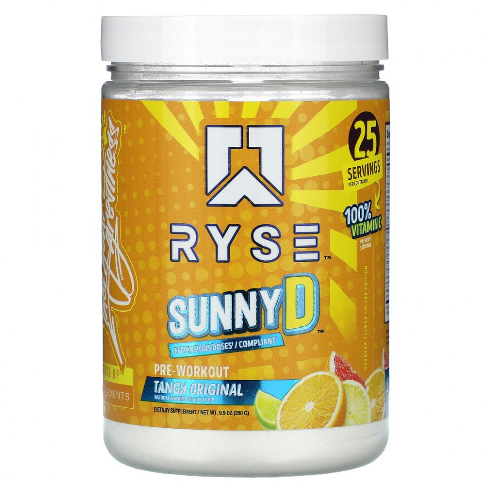 Ryse Supps, Pre-Workout, Sunny D,  , 280  (9,9 )  5450