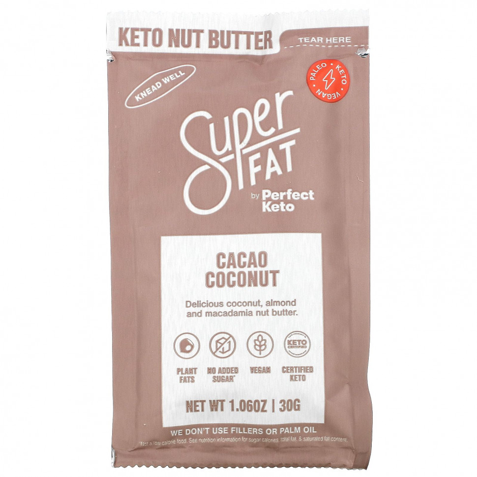  IHerb () SuperFat, Keto Nut Butter,   , 30  (1,06 ), ,    470 