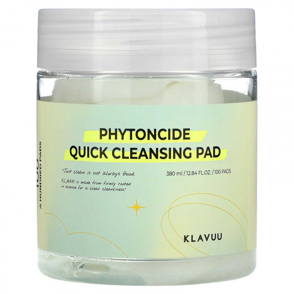 KLAVUU, Phytoncide Quick Cleansing Pad, 100   4620