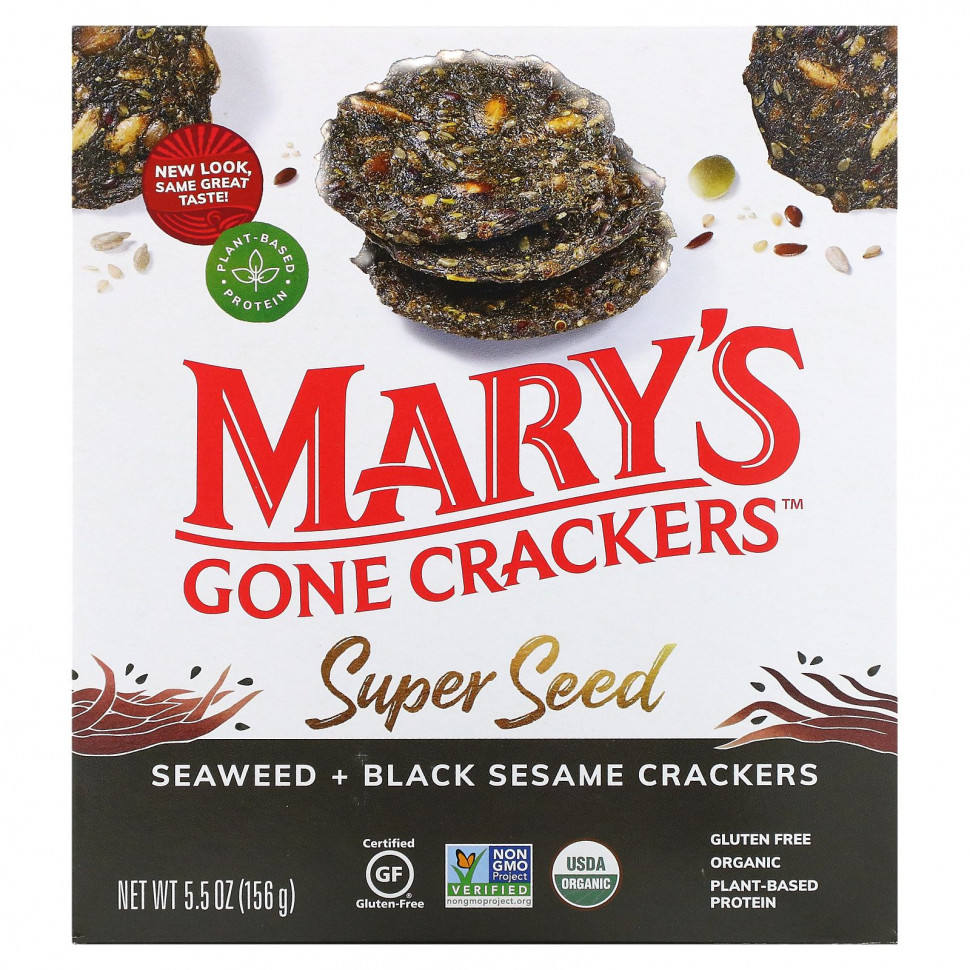  IHerb () Mary's Gone Crackers, Super Seed,  ,    , 155  (5,5 ), ,    1160 