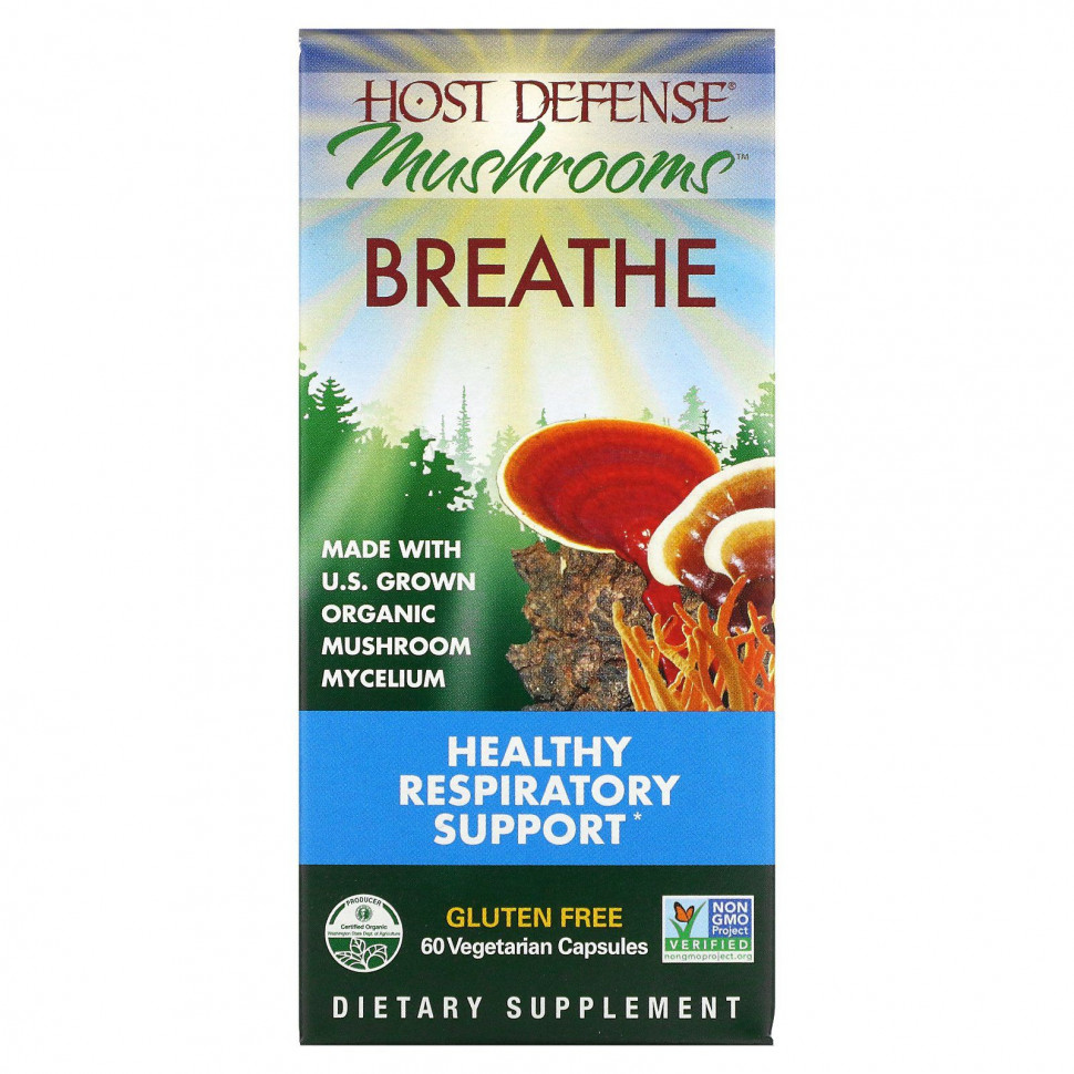 Fungi Perfecti, Host Defense, Breathe,      , 60    4600