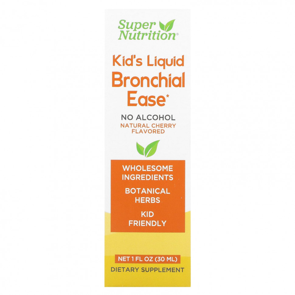  IHerb () Super Nutrition, Kid's Liquid Bronchial Ease,  , , 30  (1 . ), ,    4120 