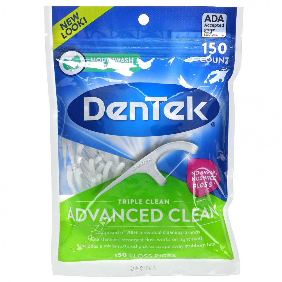 DenTek, Advanced Clean Floss Picks,    , 150   1020