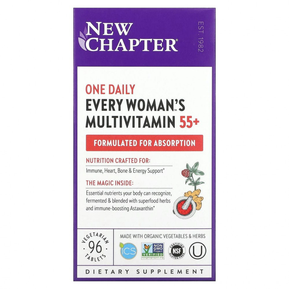 New Chapter, 55+ Every Woman's One Daily,          55 , 96    14520