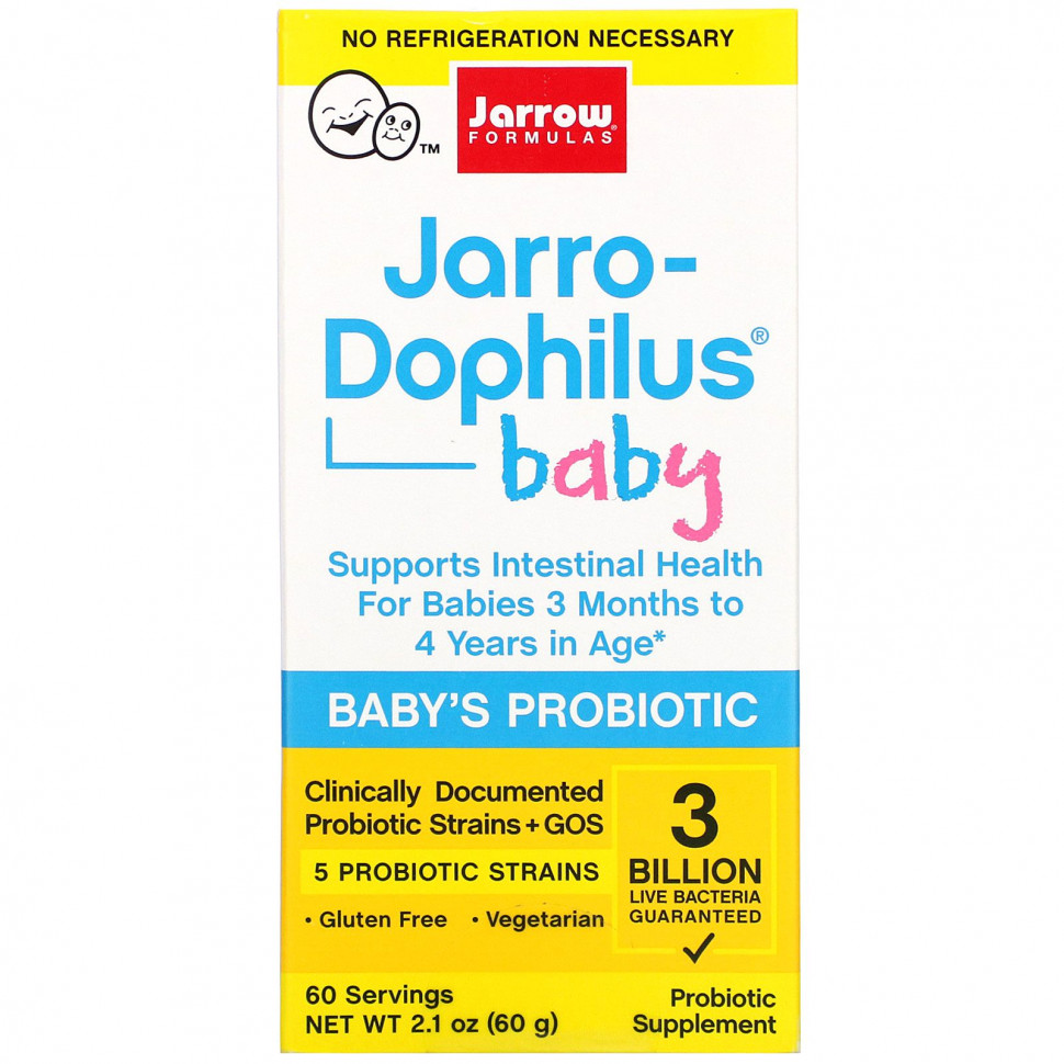 Jarrow Formulas, Jarro-Dophilus Baby,  ,  3   4 , 3   , 60  (2,1 )  4950