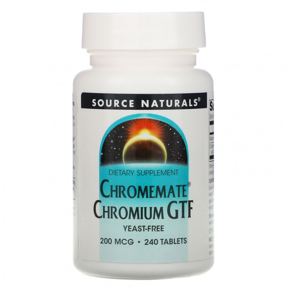 Source Naturals, Chromemate, GTF, , 200 , 240   2740