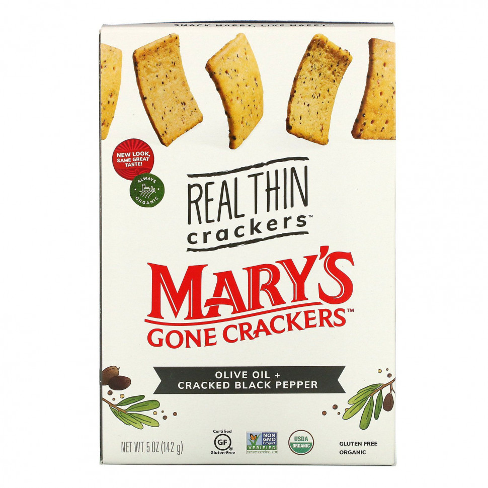  IHerb () Mary's Gone Crackers, Real Thin Crackers,     , 142  (5 ), ,    1020 