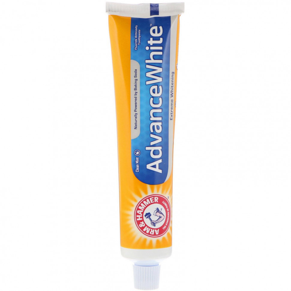 Arm & Hammer, Advance White, Baking Soda & Peroxide Toothpaste, Extreme Whitening with Stain Defense, 6.0 oz (170 g)  1280