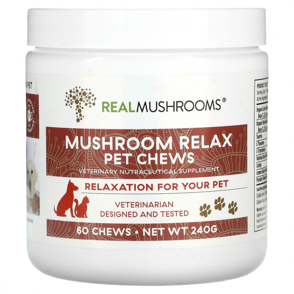 Real Mushrooms, Mushroom Relax,  , 60  , 240   5370